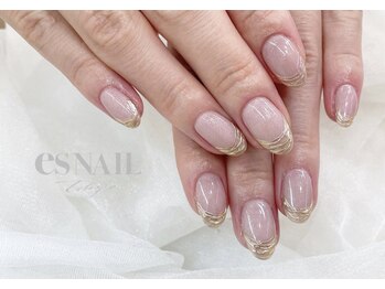 エスネイル 新宿西口店(es NAIL)/ミラーフレンチ