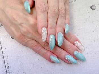 ネイル ビューティーマジック 葛西本店/フラワーデザインネイル