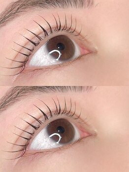 シュシュ ドット アイラッシュ 柏東口店(chouchou.eyelash)の写真/透明感あるパッチリeyeにアップデート★ <SNSで話題!韓国アイドル風束感パーマ>