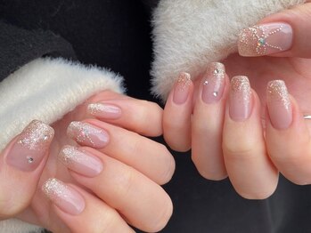 ネイルアルケー(Nail ARCHE)の写真/キラキラ輝く、最高峰の仕上がりに♪デザイン変更/カラー追加も無料で対応!お任せデザインのお客様多数★