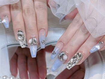 モカ 心斎橋(moca by Lee)/【Nanako】ブルーネイル