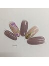 紫陽花ネイル
