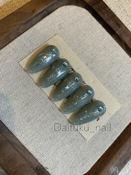 ダイフクネイルズ(Daifuku nails)/夏ブールシンプル定額ネイル