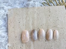 シンプルジェルネイル専門店 バランス(balance)/冬のニュアンスマーブル♪