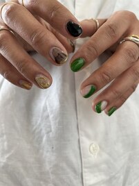 透明感のあるグリーン