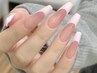【初回ソフトジェルオフ500】上品艶フォルム♪カラーフレンチ