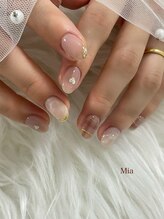 ミア(Mia)/チェックハートネイル