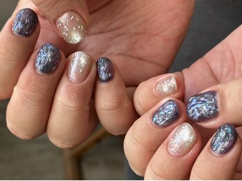 リーラ(rihhla)の写真/<個性派ニュアンス>短いお爪に良く似合うデザインが豊富◎ショートネイル派の方におすすめ