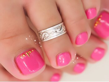 ティアラリュクス 東林間店(Tiara Luxe)/フットネイル ピンク