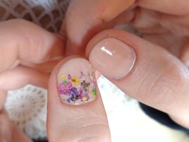 押し花ネイル♪
