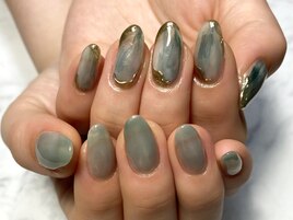 アシメニュアンスネイル