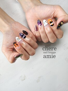 シェール アミー(Chere amie)/カラフルハロウィンネイル☆