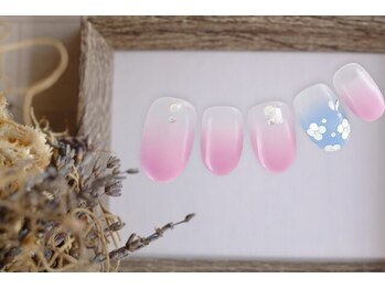 ファストネイル mozoワンダーシティ店(FAST NAIL)/梅雨ネイル 塗りかけ【11706】