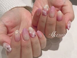ぷくぷく桜ネイル