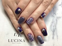 ネイルスタジオ ルキナ(LUCINA)/T-321 大人上品ツイードネイル