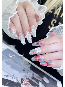 デリーネイル(Dely_nail)/キラキラの欲張りアシメネイル