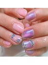 紫陽花ネイル