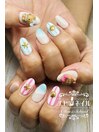 日焼けキティーネイル