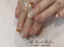 エーネイルサロン プラーカ本店(A-Nail Salon)/　べっ甲ハートネイル