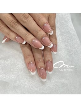 きれいめフレンチネイル♪