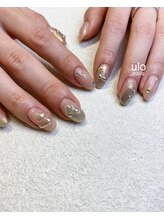 ウロネイルズ(ulo nails)/光とシルバーつぶつぶ立体ネイル