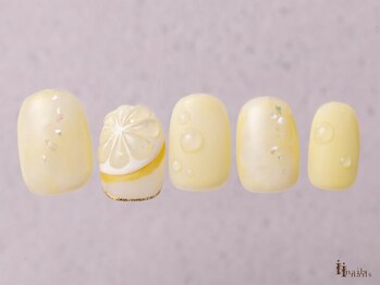 アイネイルズ 横浜WEST店(I-nails)/レモンフルーツしずく9480円