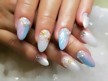 アグン(agung)/人魚の鱗ネイル ワンカラー