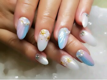 アグン(agung)/人魚の鱗ネイル ワンカラー