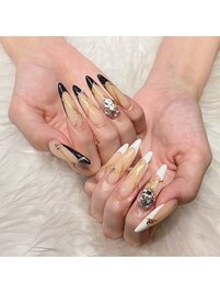 【スカルプ】フレンチ/長さ出し