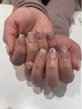 シャロン(SHARON)の写真/オフ無料クーポンご用意◎当店オススメの【キラキラデザイン定額】パラジェル変更可能で、全色から選択OK♪