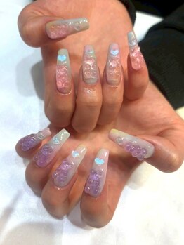 ネイルサロンアンドデコショップ アシュリー 大宮店(Ashliy)の写真/【ジェルチップ持ち込みシンプルコース¥12500～】日常からイベントまで幅広くご利用◎こだわりネイルも多数