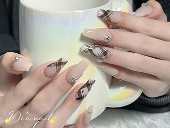 ディアネイルサロン 池袋(Di’a)/長さだし/チェックネイル