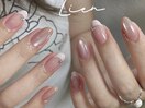 マグネット+フレンチネイル