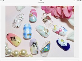 新規☆シンプルネイル4980円