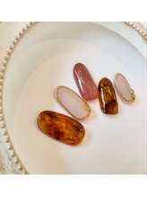 ハーティーネイル 自由が丘南口店(heartynail)/べっ甲デザイン