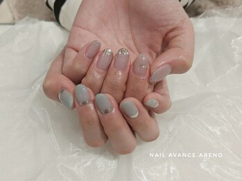 ネイル アヴァンス あべのルシアス店(Nail AVANCE.)/10本アートアシメネイル 田盛