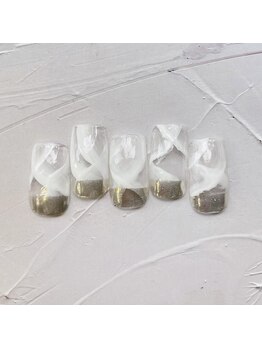 ネイルアンドまつげ リュフェール 五反田(Nail Lufaire)/フレンチミラー