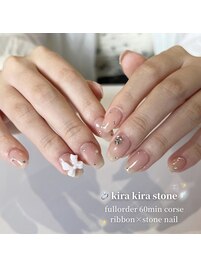持ち込み★リボン×ストーン