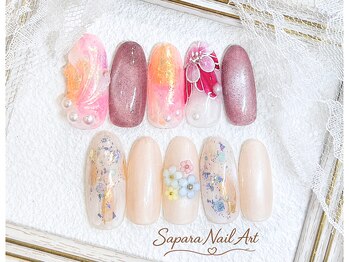 津田沼ネイルサロン サパラ(sapara)/プラチナ定額☆¥6,899 100種☆