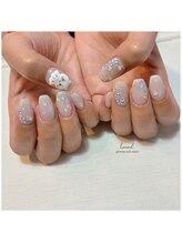 ハヌル(haneul.)/ちいかわ3Dネイル/紫陽花水滴