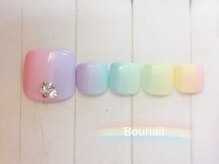 ネイルアンドアイラッシュ ボネール 銀座店(lash Bounail)/エレ　フット パステル 9980円