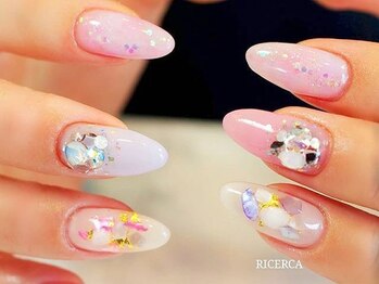 リチェルカ(RICERCA)/パステルカラー&シェルネイル