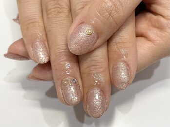 クォーターリゾートネイル(QUARTER RESORT nail)/オフィスピンクネイル☆