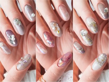 ネイルサロン ディーバ 梅田店(Diva)の写真/【美爪育成☆初回オフ無料】ワンカラー～10本デザイン迄幅広くご用意!自由にオーダーできるコースや定額も!