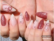 ファストネイル アスナル金山店(FAST NAIL)/*先着順*ボルドー×リボンネイル