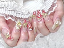 【Aina】チェックネイル