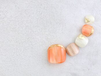 マニネイル 高の原店(mani nail)/フットアート♪