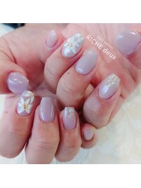 大人フラワー×モーブ