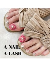 エーネイル エーラッシュ(A-NAIL A-LASH)/定額フットネイル【倉敷】
