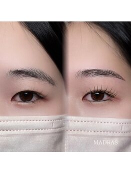 マドラス(MADRAS)の写真/自眉を生かしトレンド眉へ！パリジェンヌブロウリフト導入◎お顔の印象を変える☆メンズにもおすすめ！